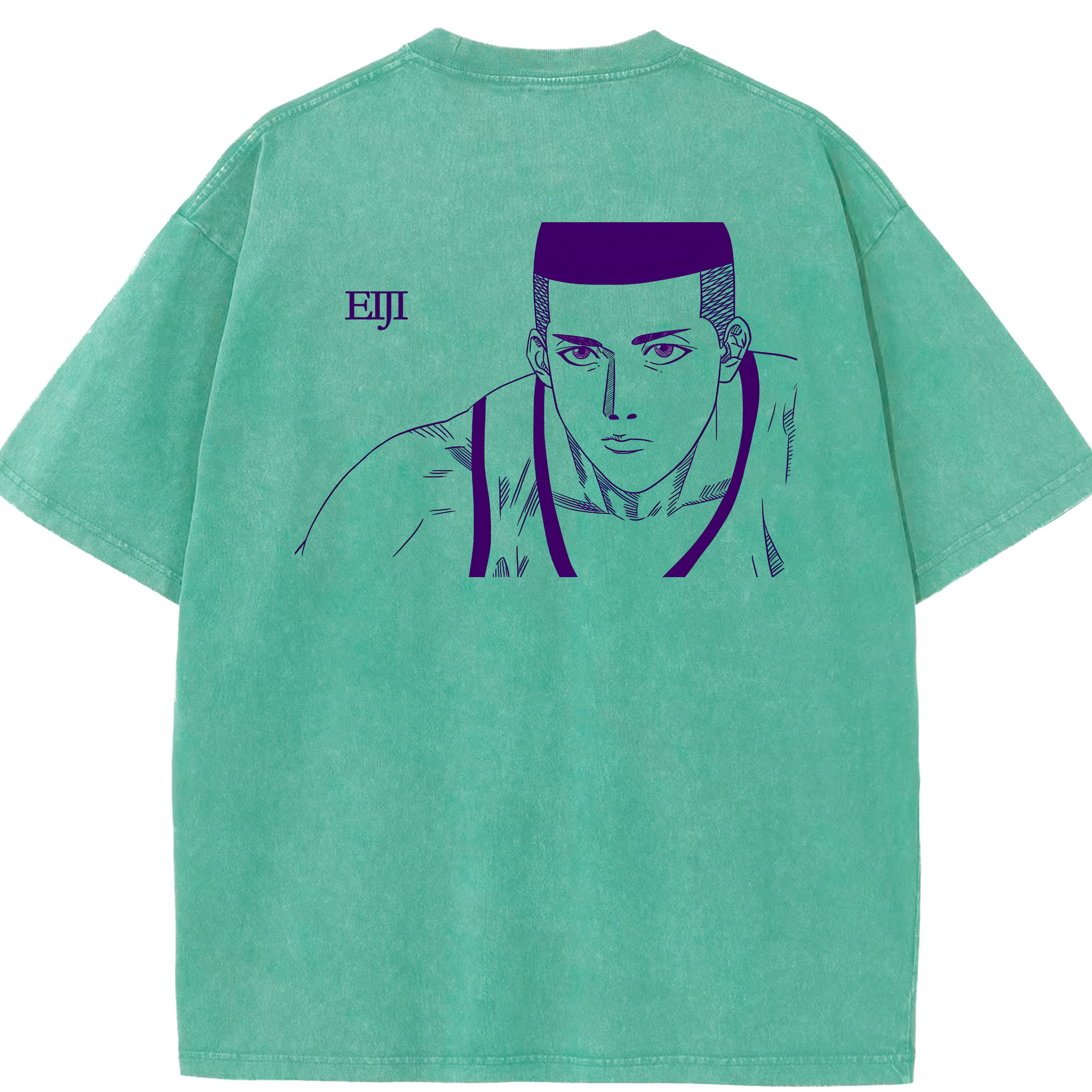 （画像用） SLAM DUNK／スラムダンク 綿100% ヴィンテージ風 半袖Tシャツ（背面プリント）